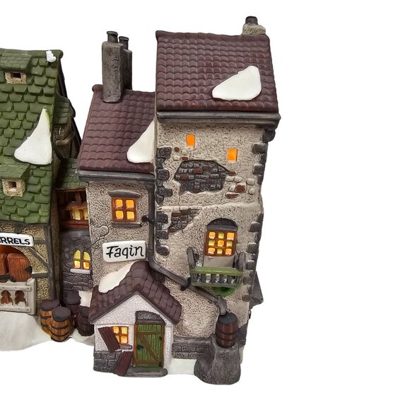 Dept 56 Dickens Village Heritage Collection Fagin's Hide-A-Way Lighted Building - Picture 3 of 12